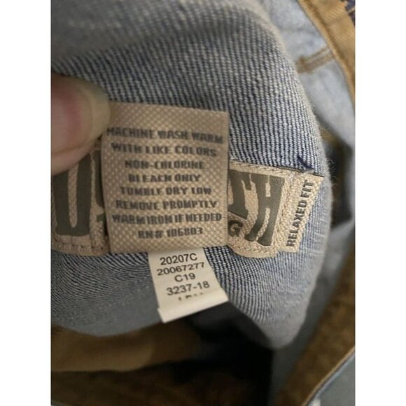 Men's Duluth Trading Co. Flex Ballroom Relaxed Fit Blue Jeans 40 X 28 - Picture 8 of 12